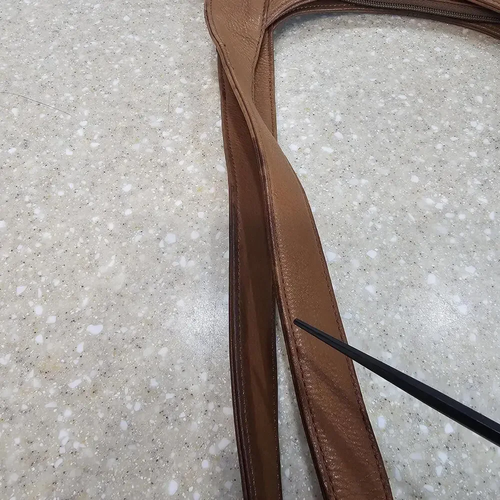 Fossil 75082 Brown Leather Crossbody Purse Bag Multi Organizer Zipper & Snap - Picture 11 of 14